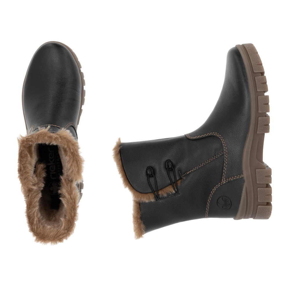 detail Dámská kotníková obuv RIEKER Z1150-00 černá W4