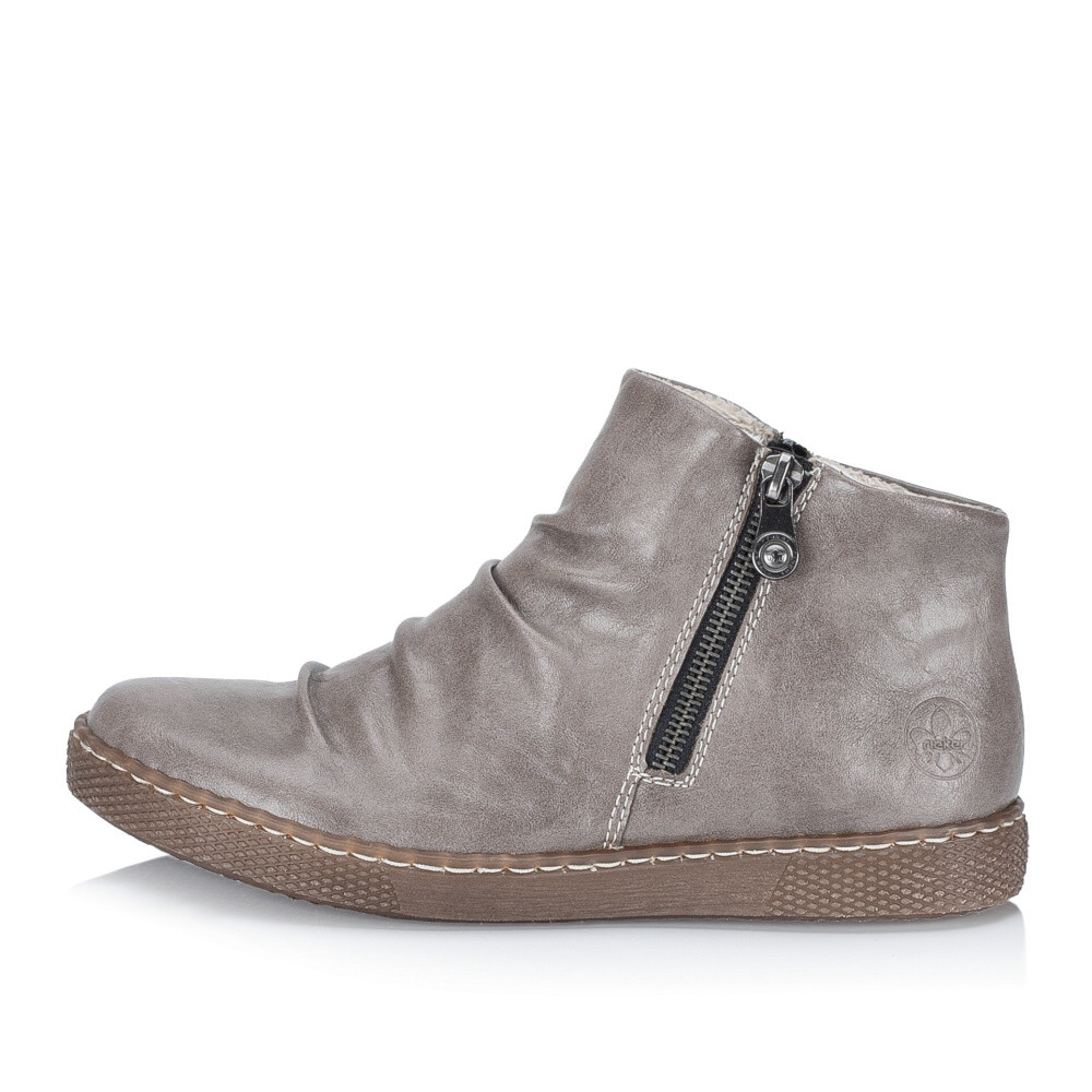 detail Dámská kotníková obuv RIEKER Z1263-42 šedá W4