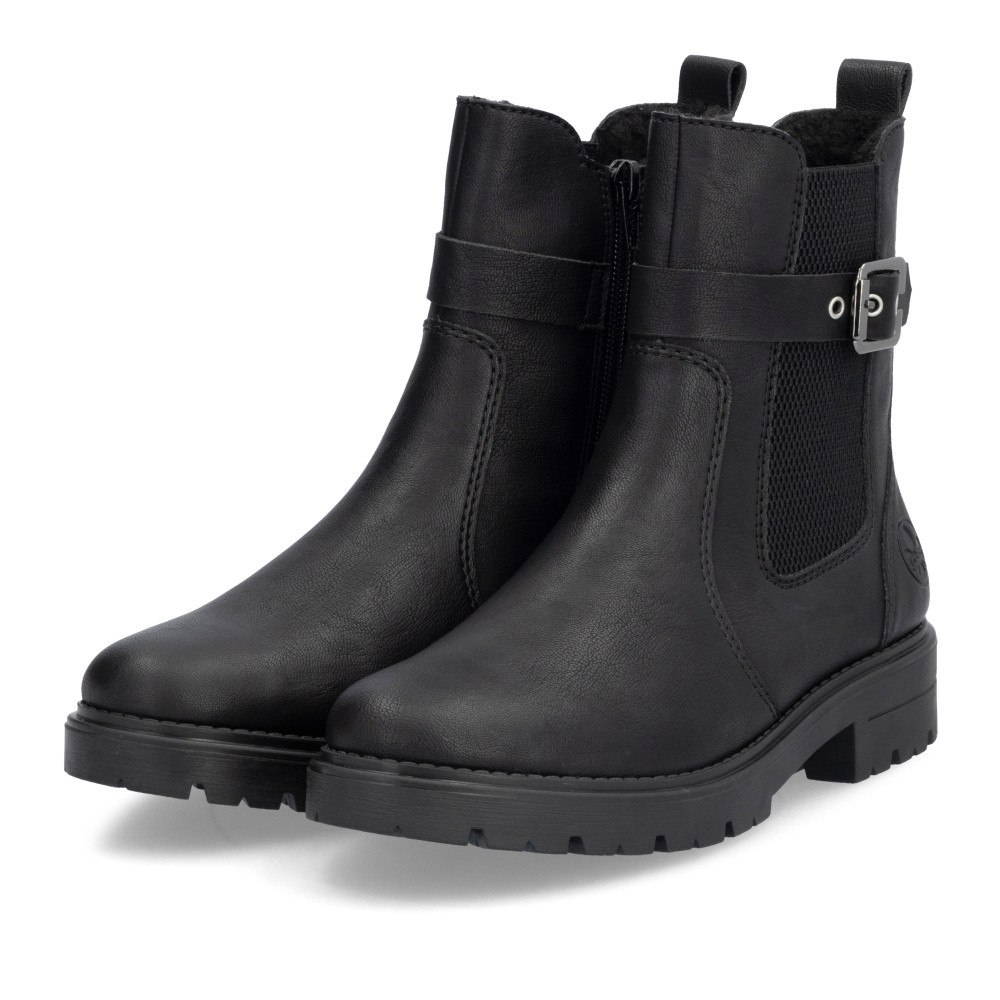 detail Dámská kotníková obuv RIEKER Z2856-00 černá W4