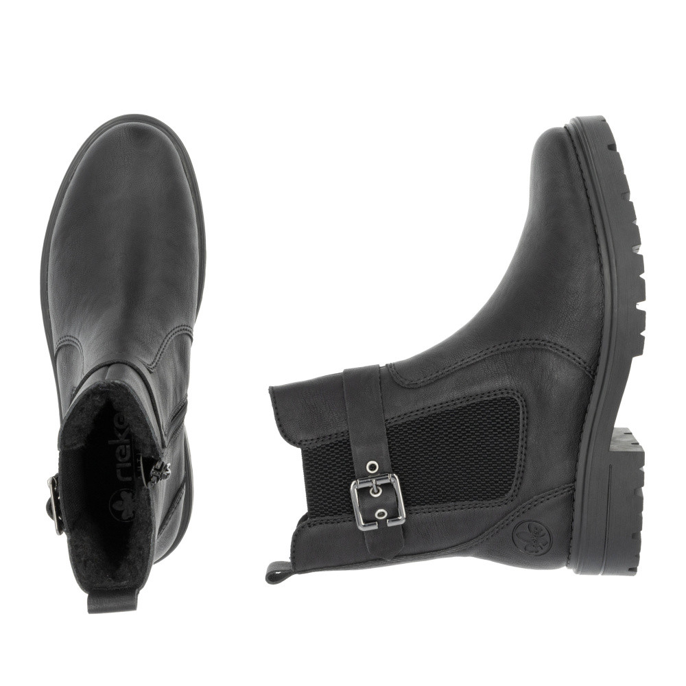 detail Dámská kotníková obuv RIEKER Z2856-00 černá W4