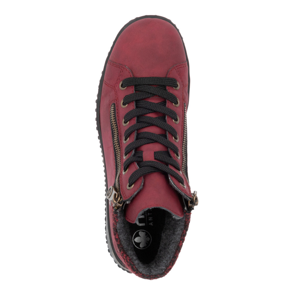 detail Dámská kotníková obuv RIEKER Z4263-35 červená W5