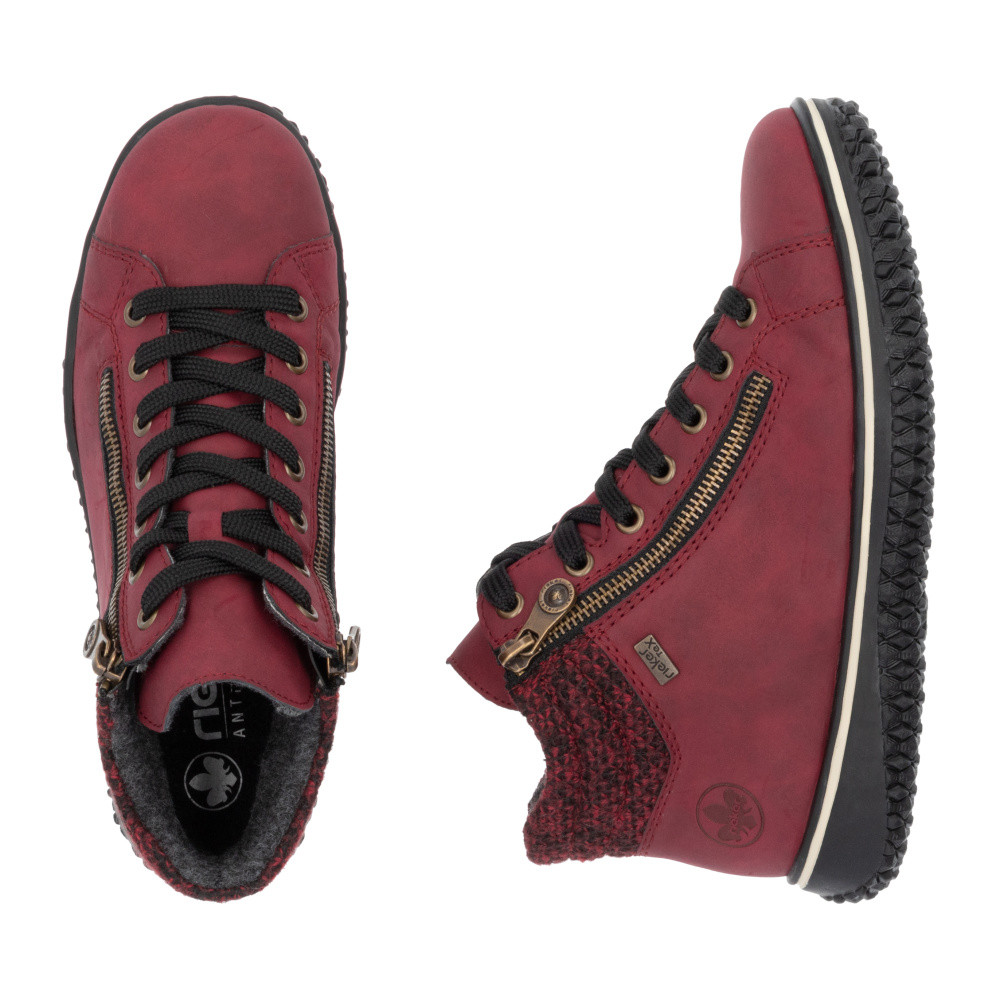 detail Dámská kotníková obuv RIEKER Z4263-35 červená W5