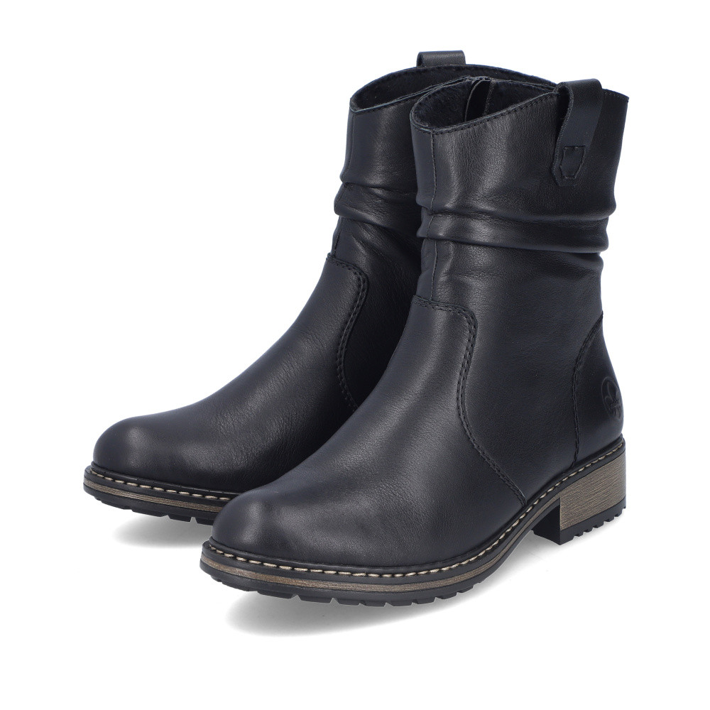 detail Dámská kotníková obuv RIEKER Z6883-00 černá W5