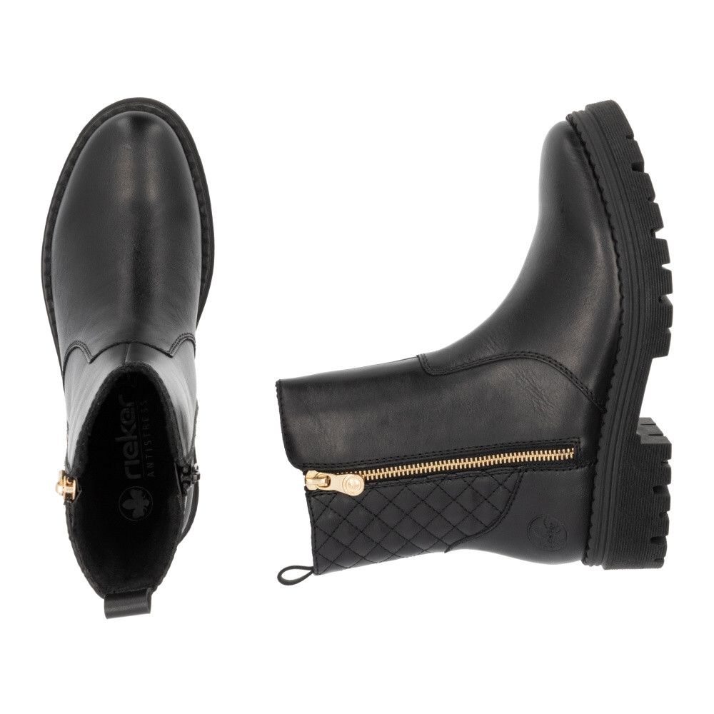 detail Dámská kotníková obuv RIEKER Z8551-00 černá W4