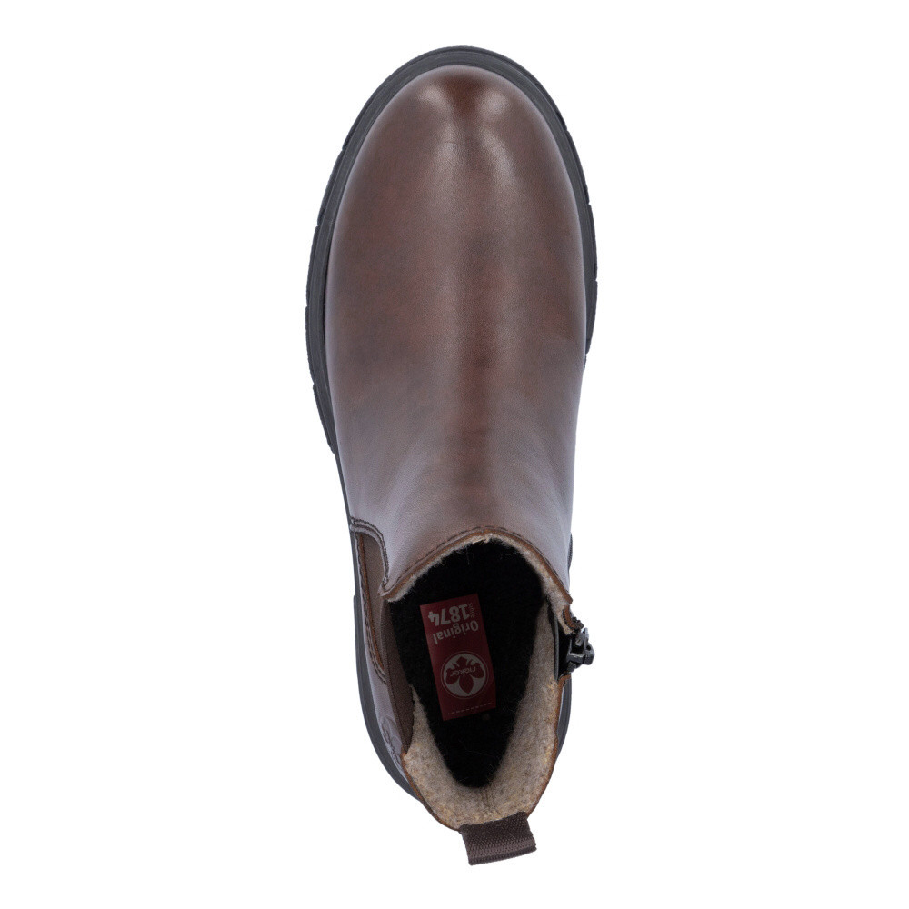 detail Dámská kotníková obuv RIEKER Z9150-25 hnědá W5