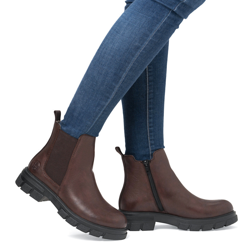 detail Dámská kotníková obuv RIEKER Z9150-25 hnědá W5