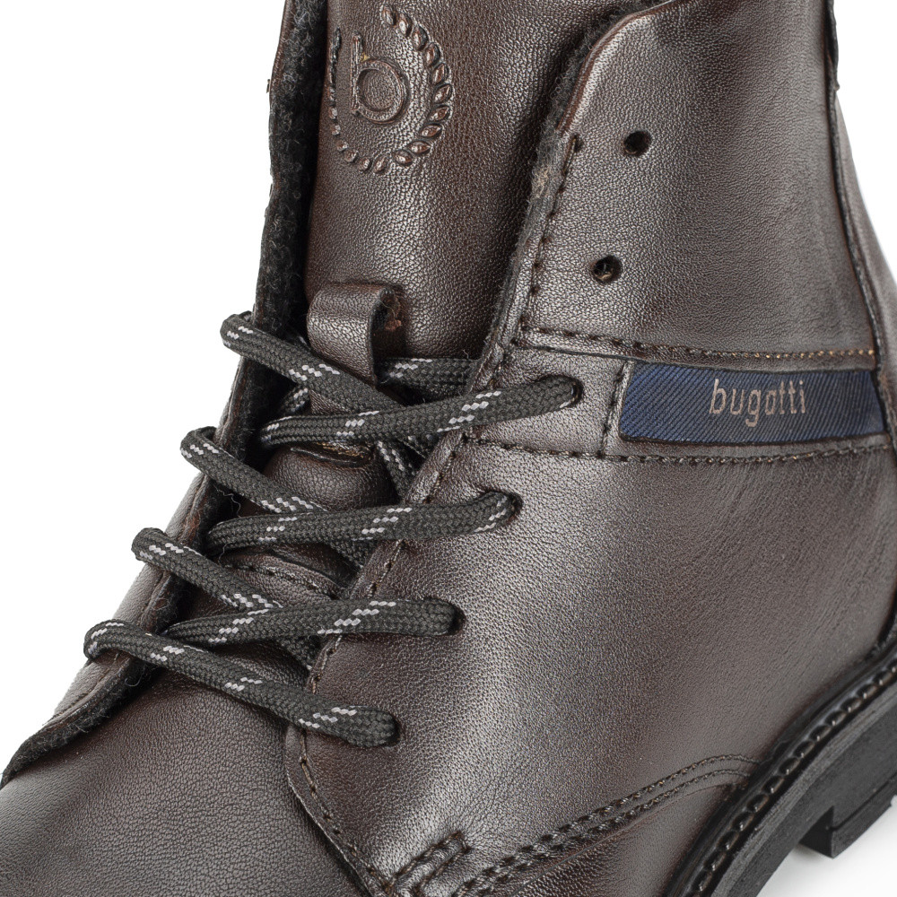 detail Pánská kotníková obuv BUGATTI 8373C-6100 hnědá W4
