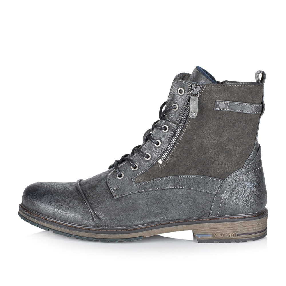 detail Pánská kotníková obuv MUSTANG 4157503-259 šedá W4