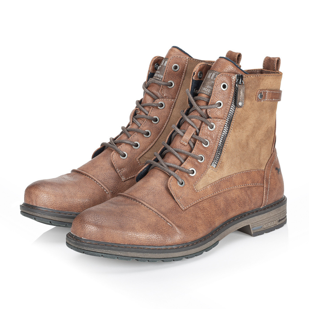 detail Pánská kotníková obuv MUSTANG 4157503-307 hnědá W4