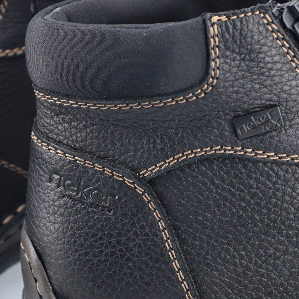 detail Pánská kotníková obuv RIEKER 05362-00 černá W5