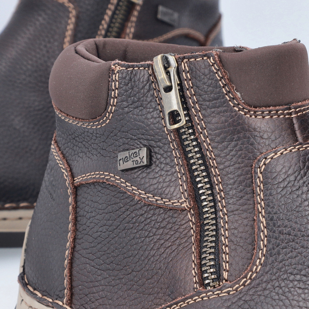 detail Pánská kotníková obuv RIEKER 05362-25 hnědá W5
