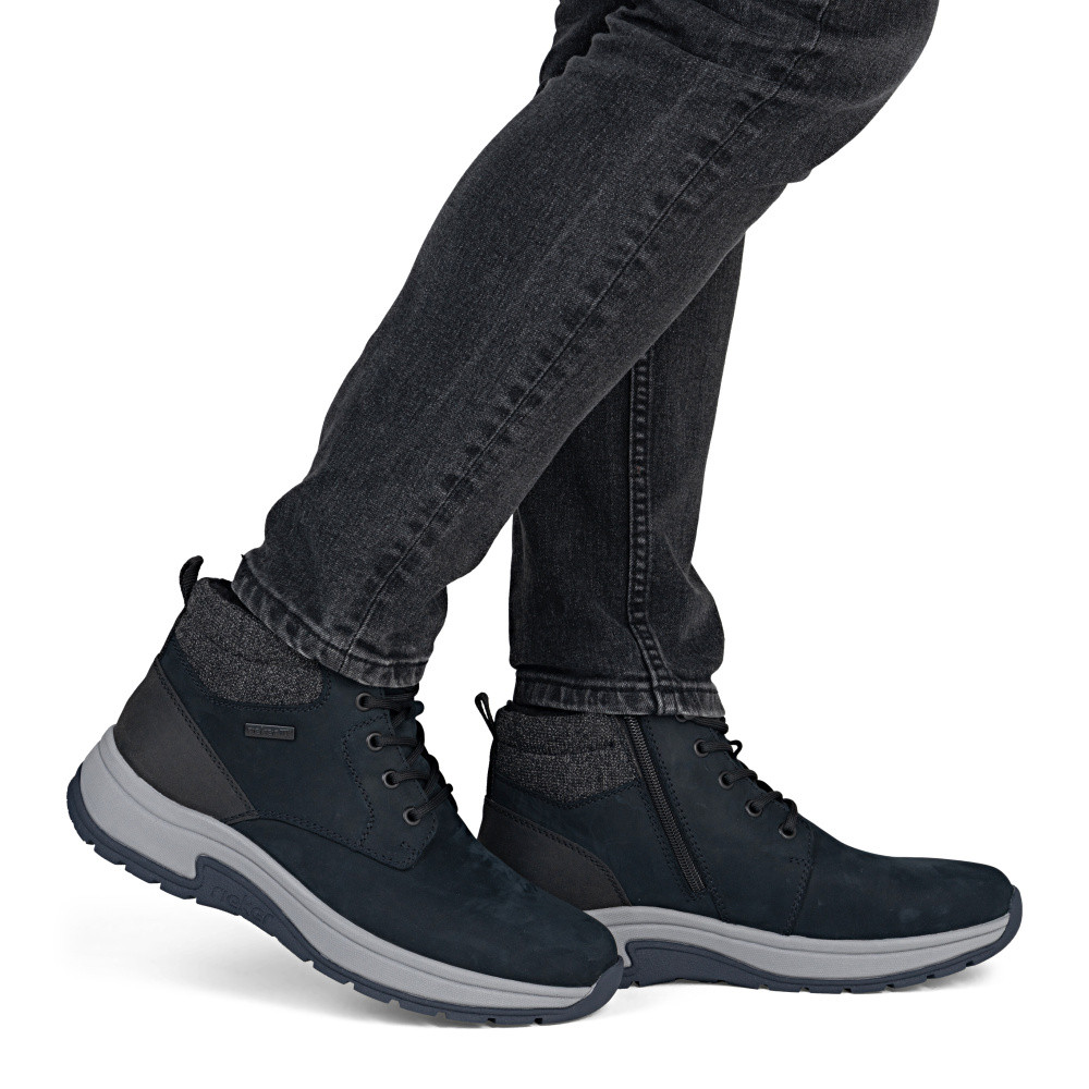 detail Pánská kotníková obuv RIEKER 11004-14 modrá W5