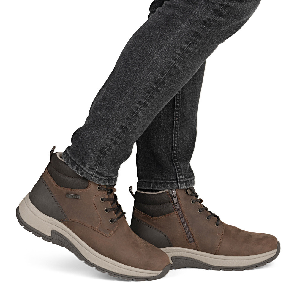 detail Pánská kotníková obuv RIEKER 11004-22 hnědá W5