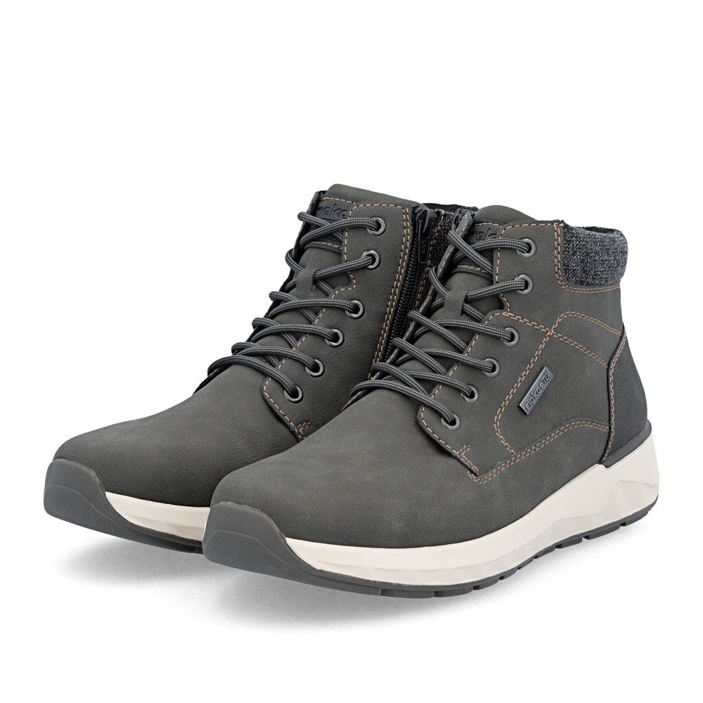 detail Pánská kotníková obuv RIEKER 11502-45 šedá W5