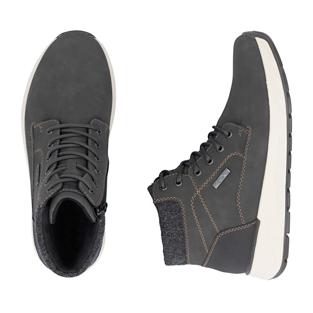 detail Pánská kotníková obuv RIEKER 11502-45 šedá W5