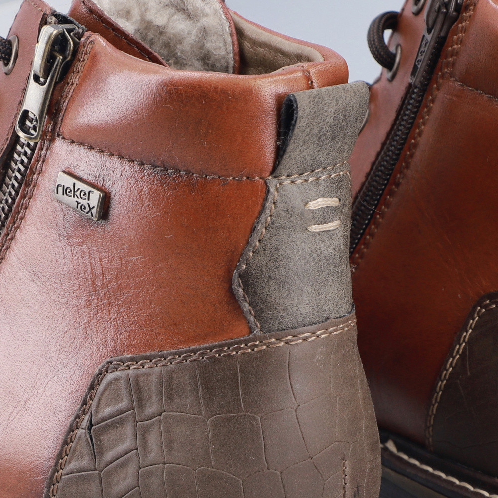 detail Pánská kotníková obuv RIEKER 13704-24 hnědá W5