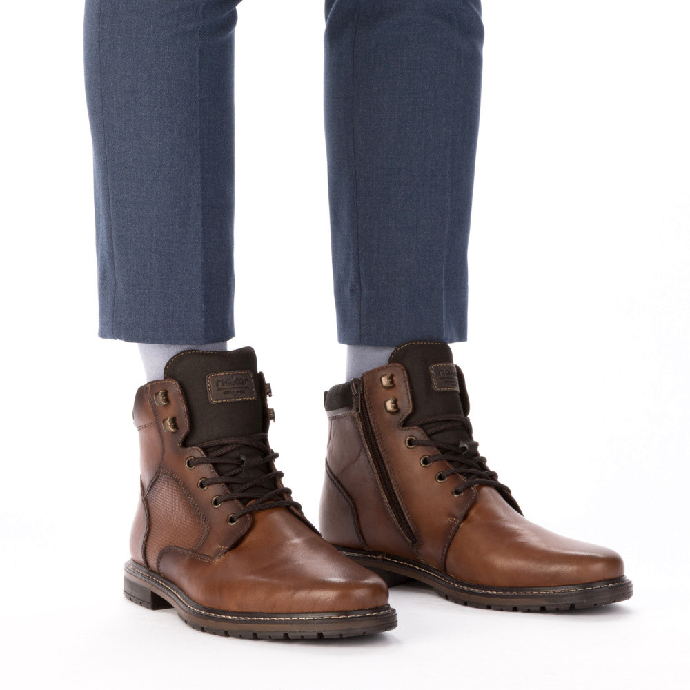 detail Pánská kotníková obuv RIEKER 13731-22 hnědá W5