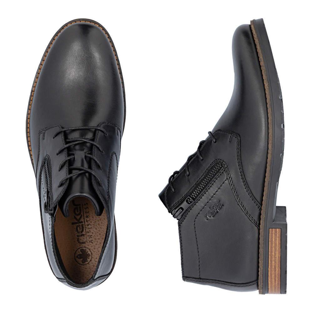 detail Pánská kotníková obuv RIEKER 14609-00 černá W5