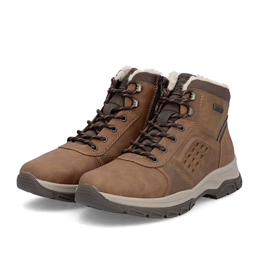 detail Pánská kotníková obuv RIEKER 30201-24 hnědá W5