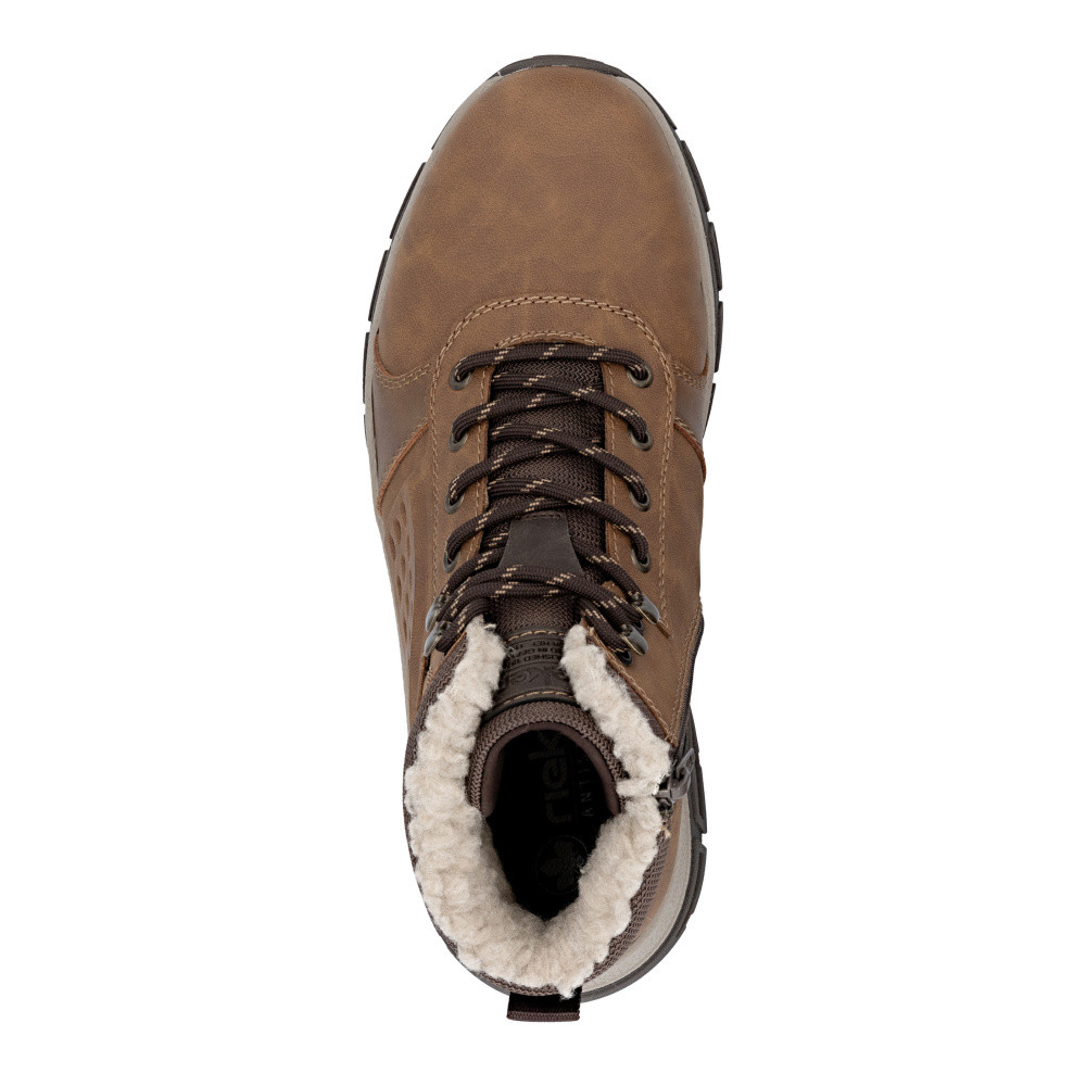 detail Pánská kotníková obuv RIEKER 30201-24 hnědá W5