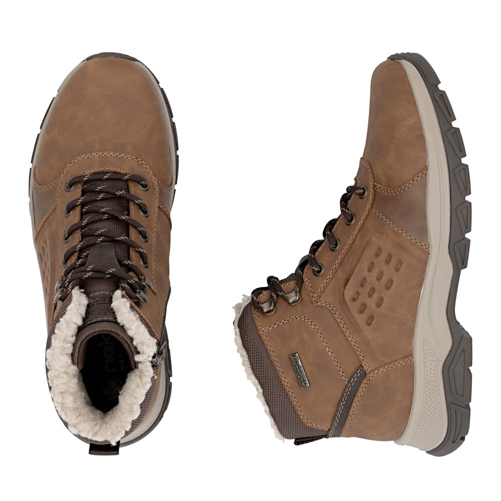 detail Pánská kotníková obuv RIEKER 30201-24 hnědá W5