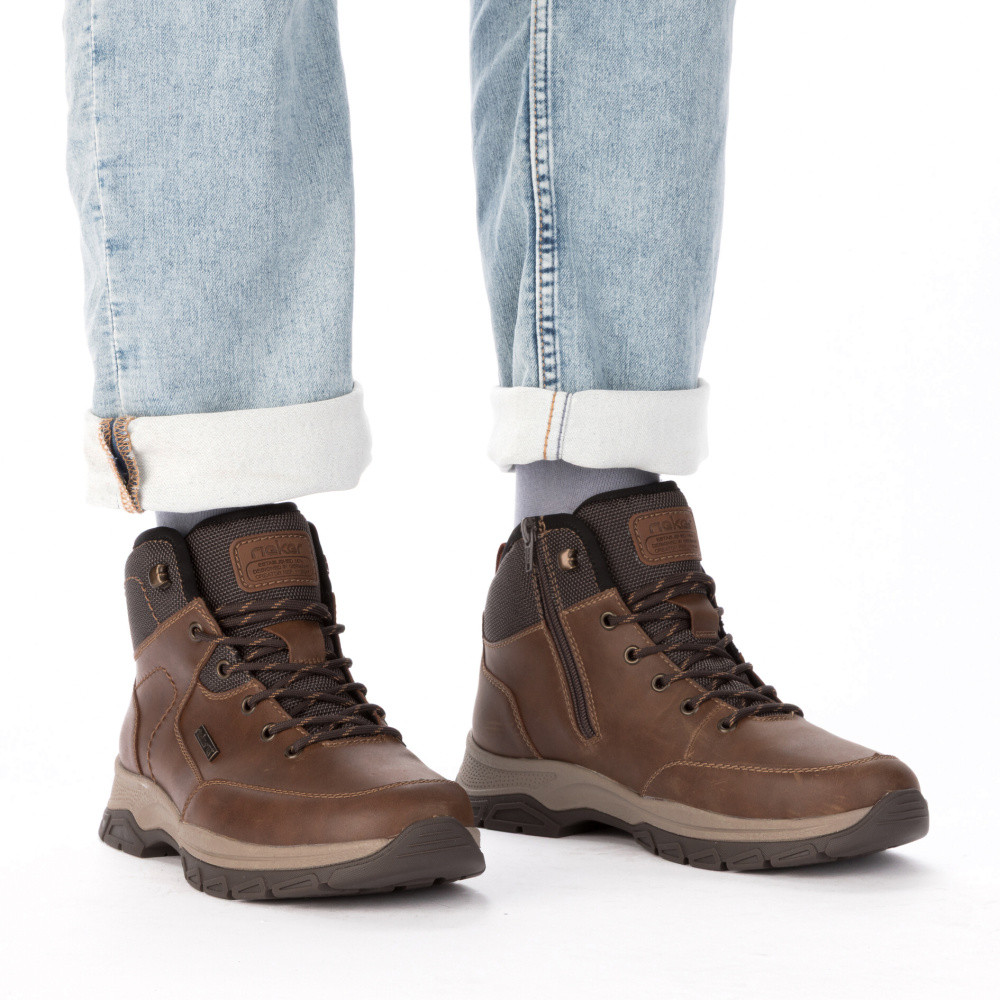 detail Pánská kotníková obuv RIEKER 30230-22 hnědá W5