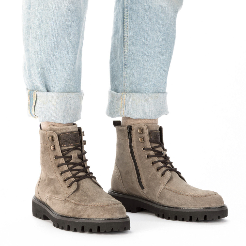 detail Pánská kotníková obuv RIEKER 30414-64 béžová W5