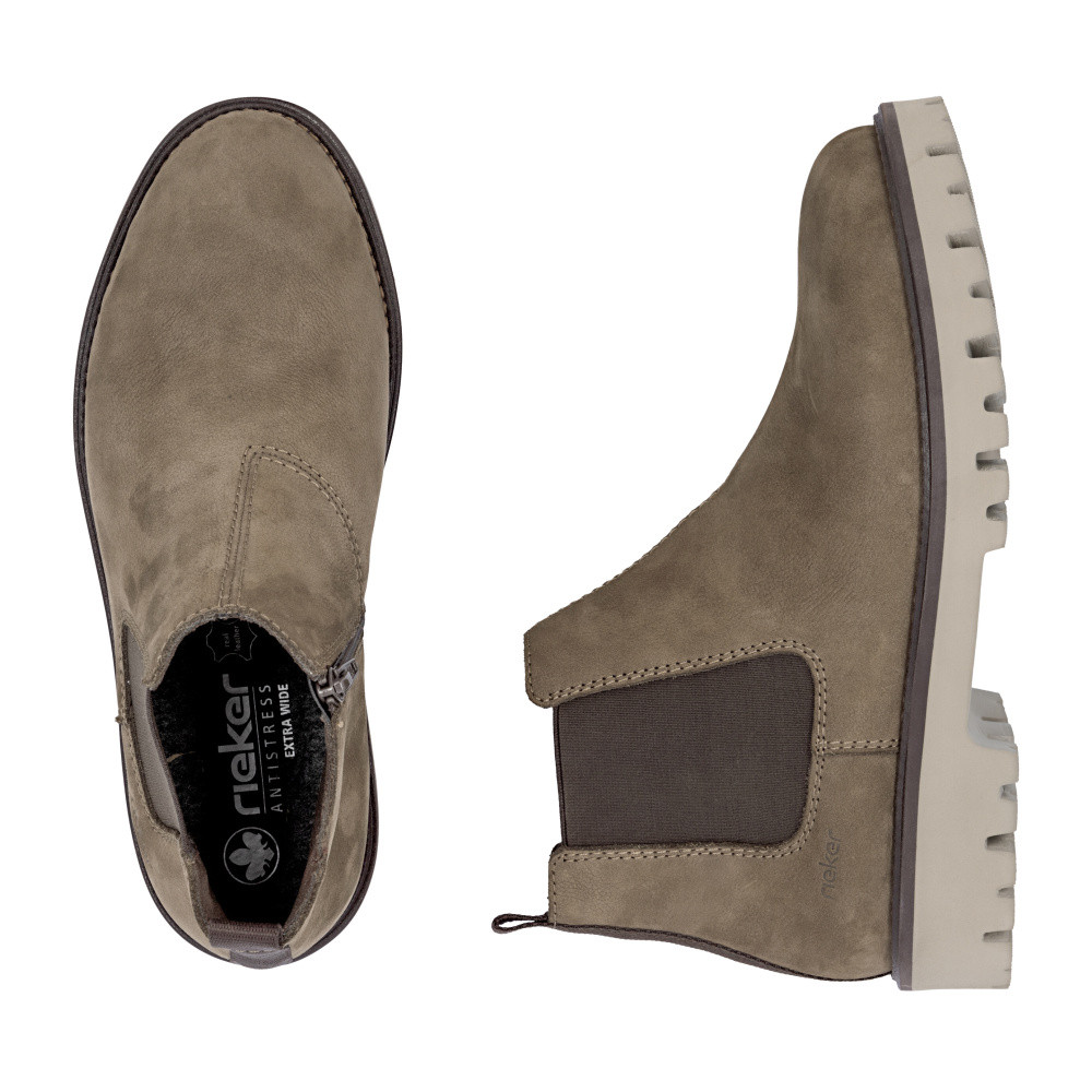 detail Pánská kotníková obuv RIEKER 30453-24 hnědá W5