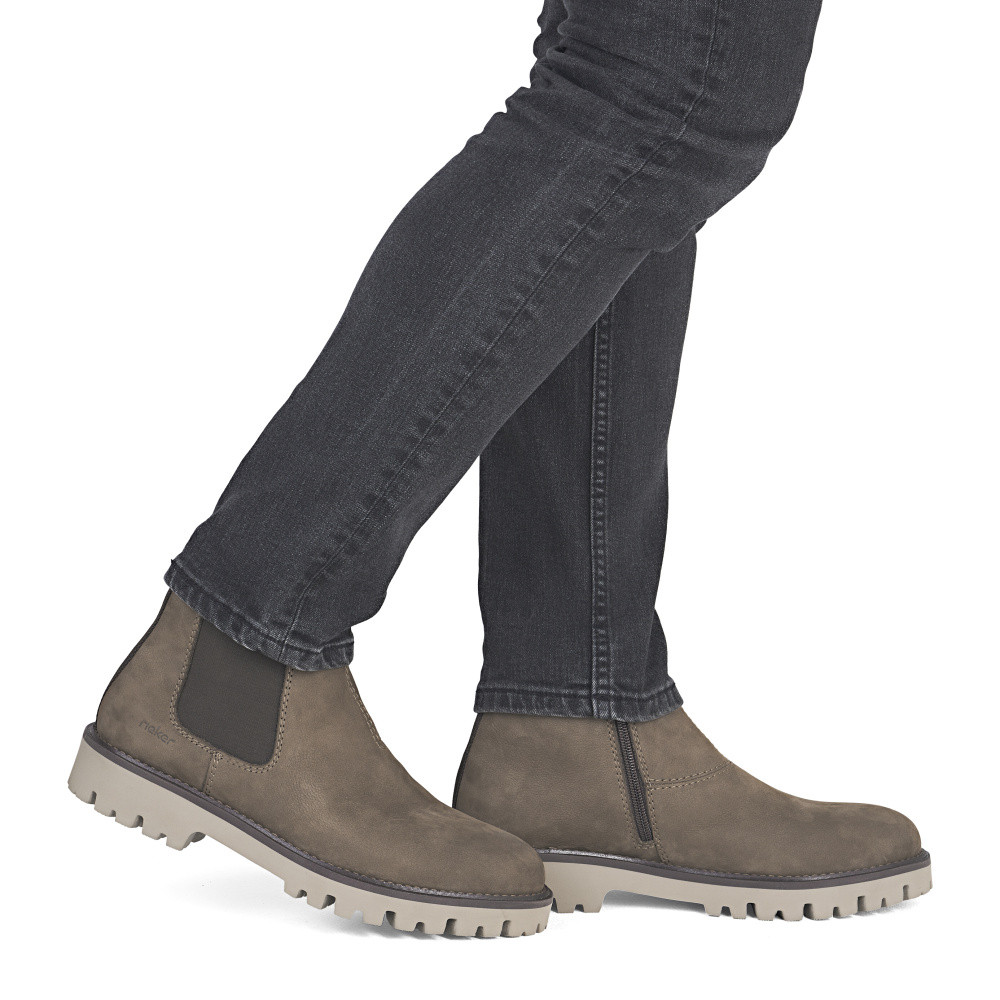 detail Pánská kotníková obuv RIEKER 30453-24 hnědá W5