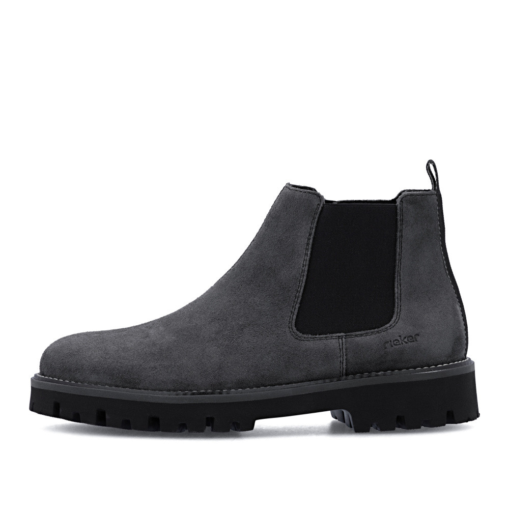 detail Pánská kotníková obuv RIEKER 30453-45 šedá W5
