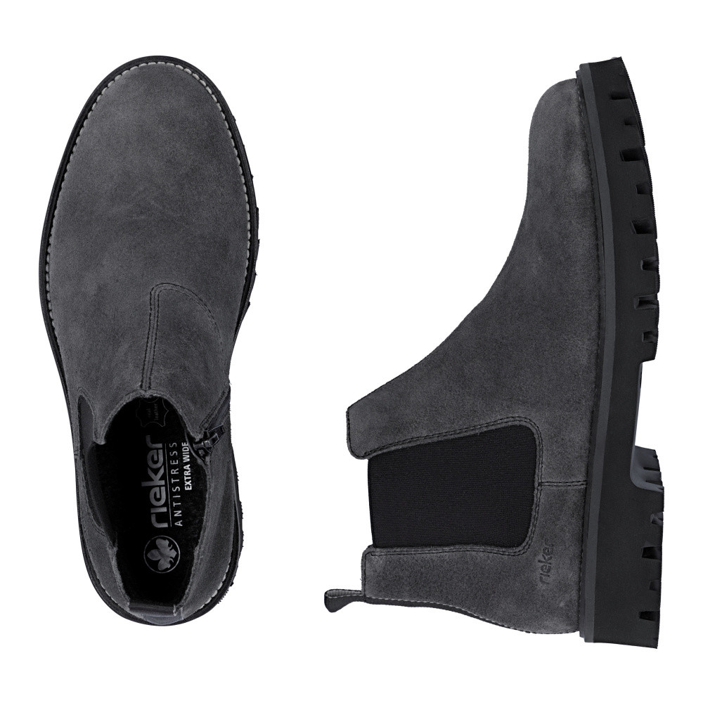 detail Pánská kotníková obuv RIEKER 30453-45 šedá W5