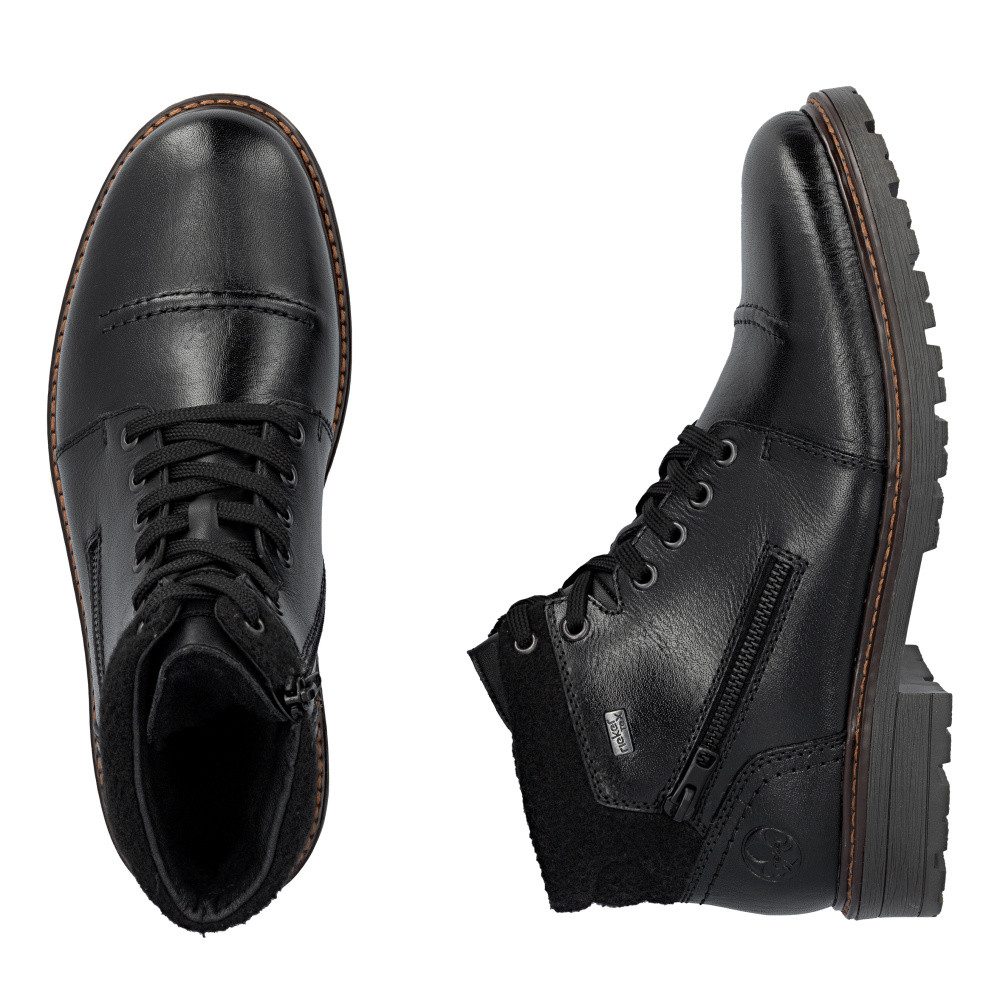 detail Pánská kotníková obuv RIEKER 32020-00 černá W5