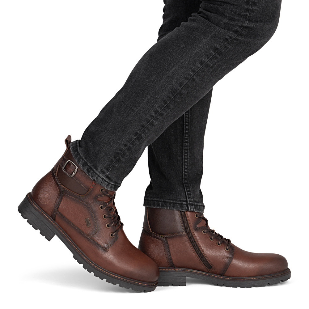 detail Pánská kotníková obuv RIEKER 32029-24 hnědá W5