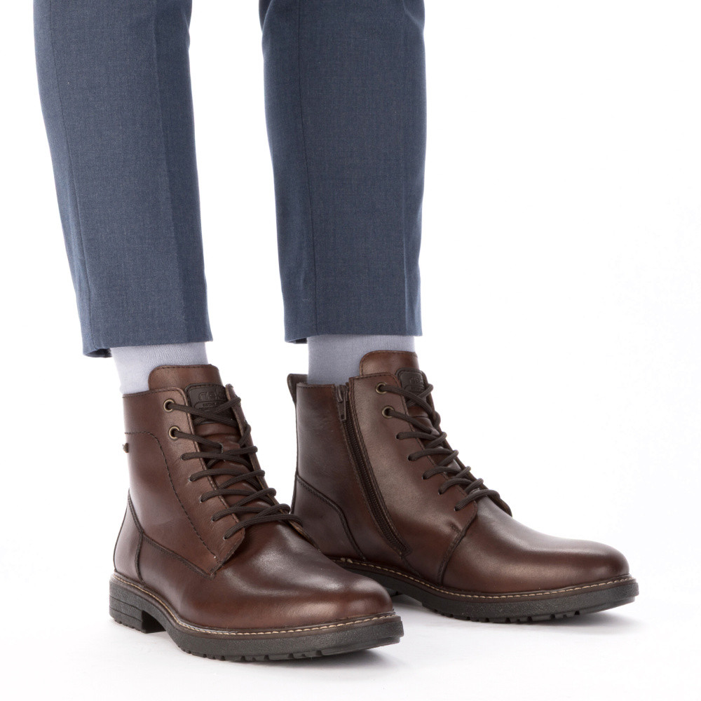 detail Pánská kotníková obuv RIEKER 33143-25 hnědá W5