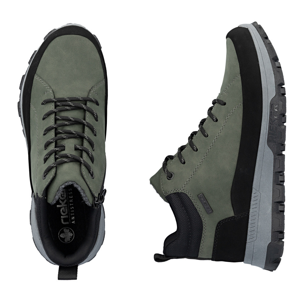 detail Pánská kotníková obuv RIEKER 35508-54 zelená W5