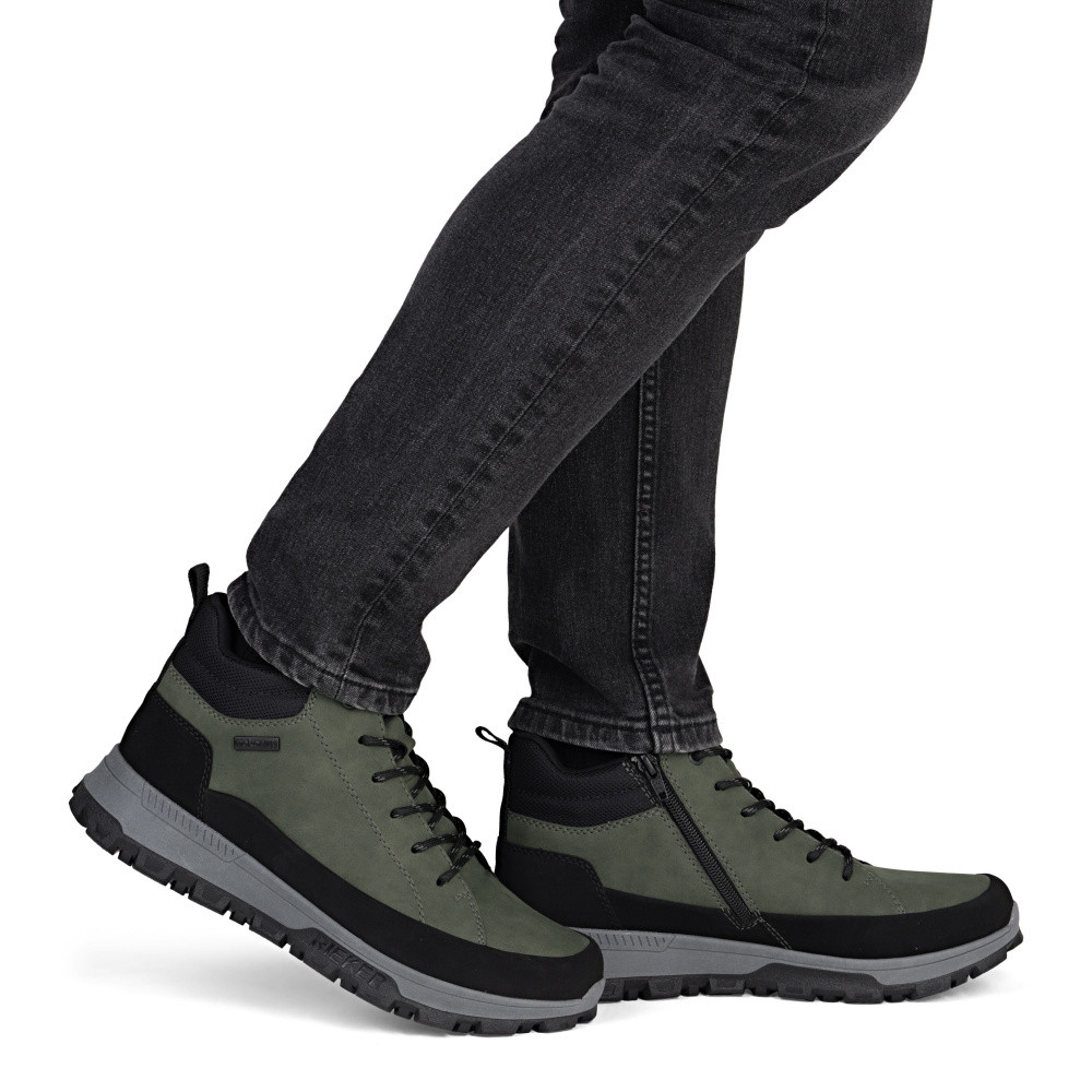 detail Pánská kotníková obuv RIEKER 35508-54 zelená W5