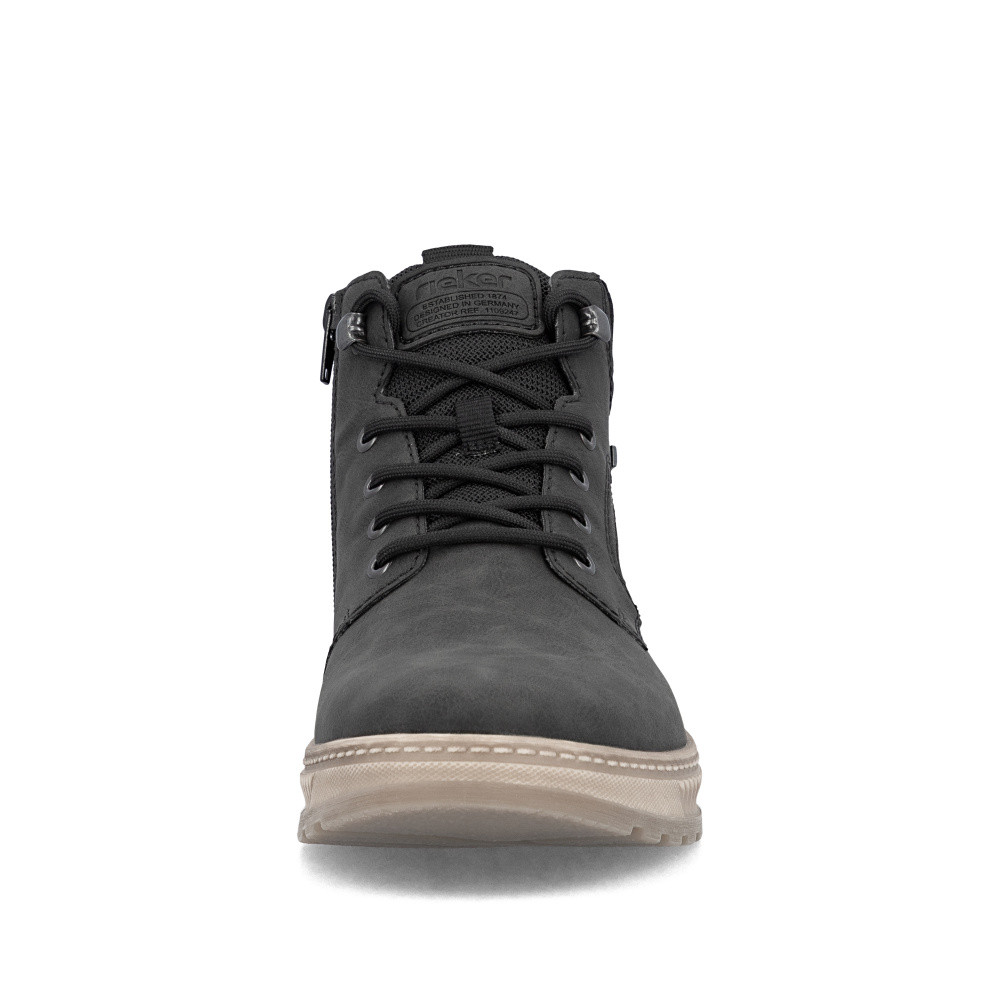 detail Pánská kotníková obuv RIEKER 37005-00 černá W5