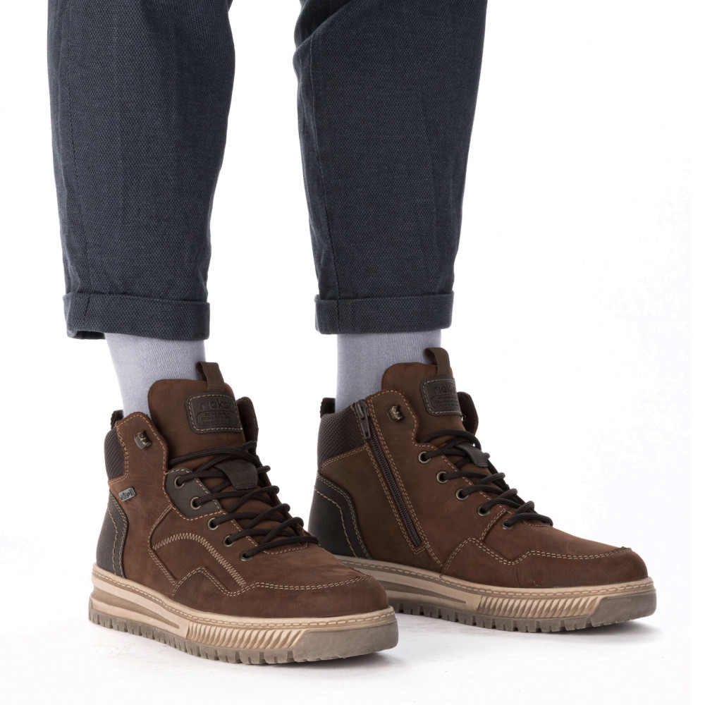 detail Pánská kotníková obuv RIEKER 38554-22 hnědá W5