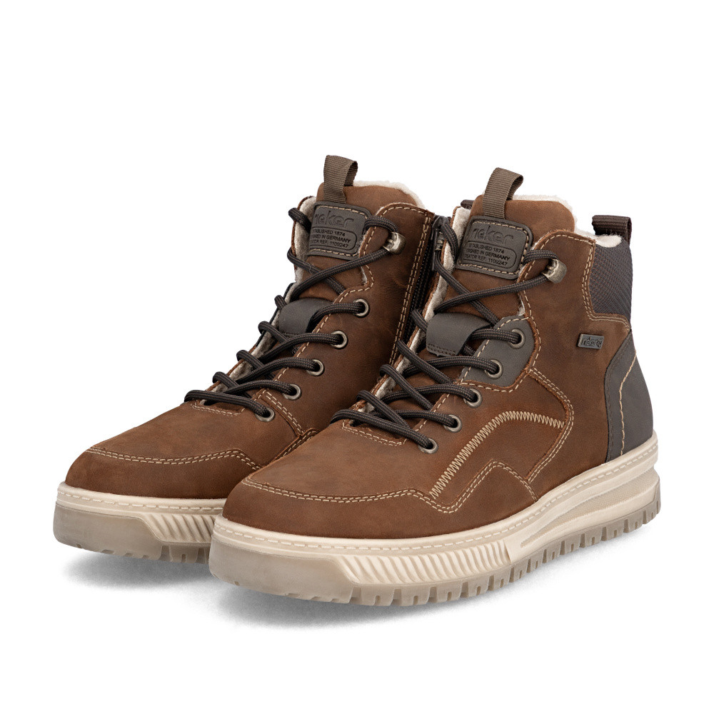 detail Pánská kotníková obuv RIEKER 38554-23 hnědá W5