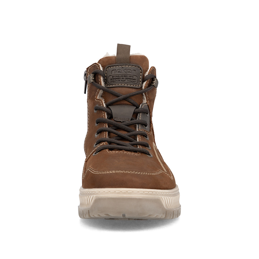 detail Pánská kotníková obuv RIEKER 38554-23 hnědá W5