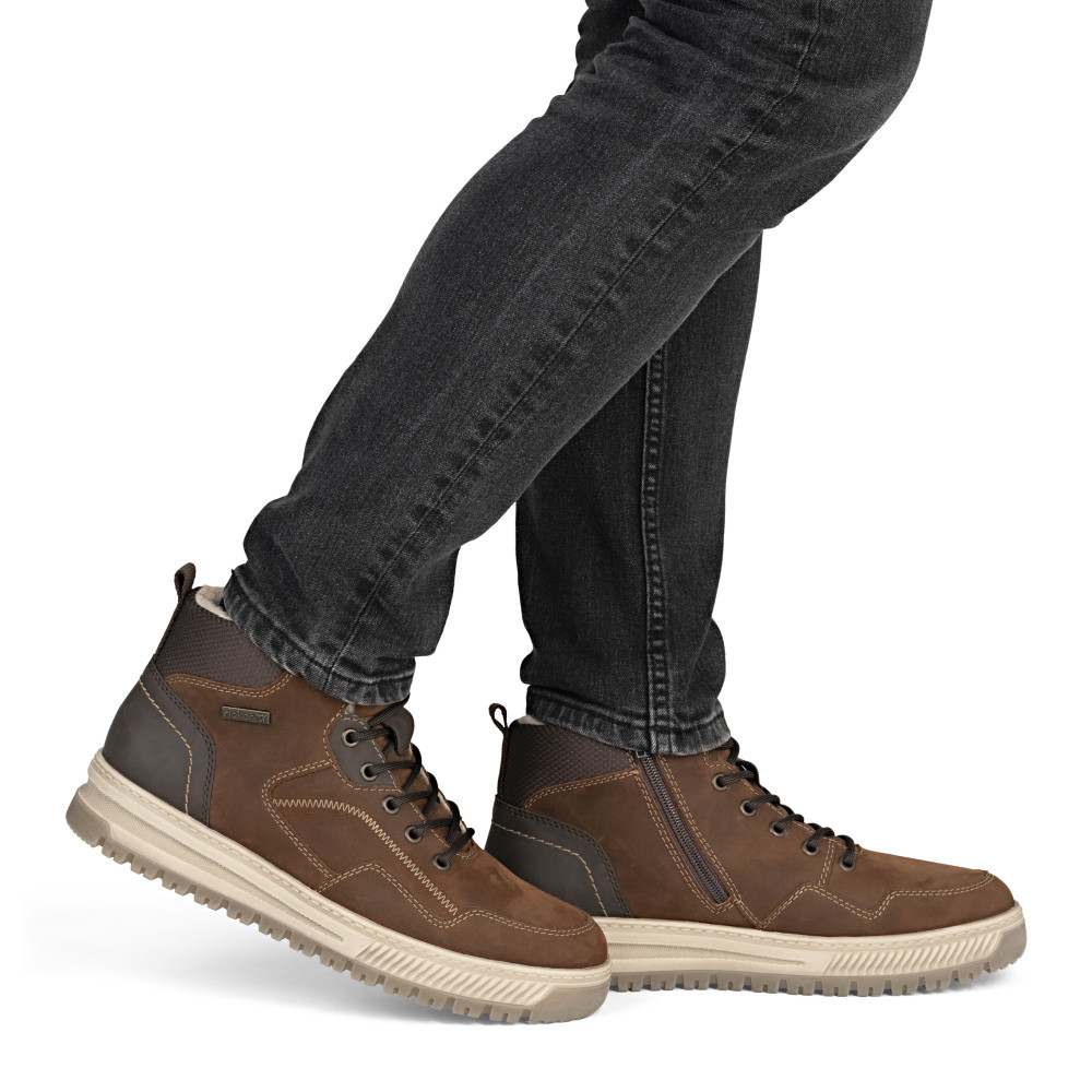 detail Pánská kotníková obuv RIEKER 38554-23 hnědá W5