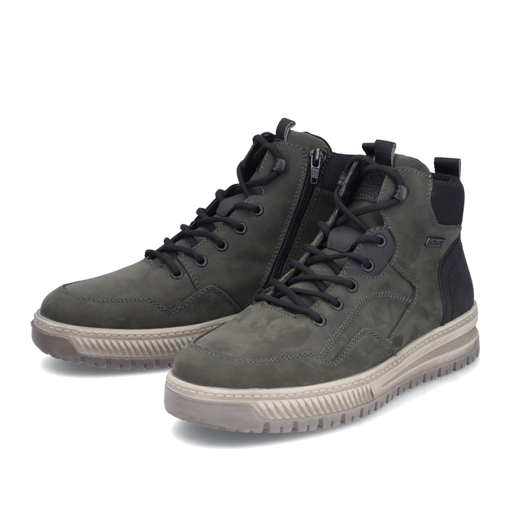 detail Pánská kotníková obuv RIEKER 38554-54 zelená W5