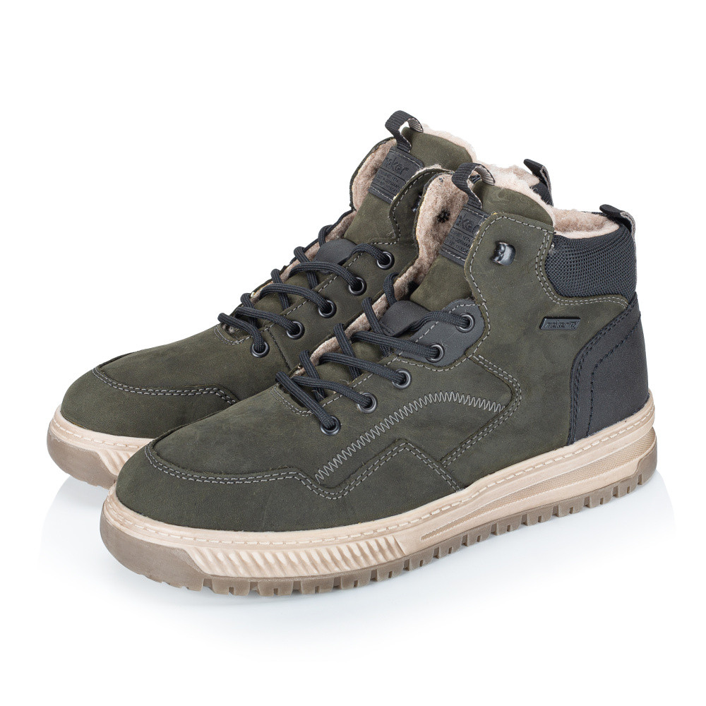 detail Pánská kotníková obuv RIEKER 38554-55 zelená W5