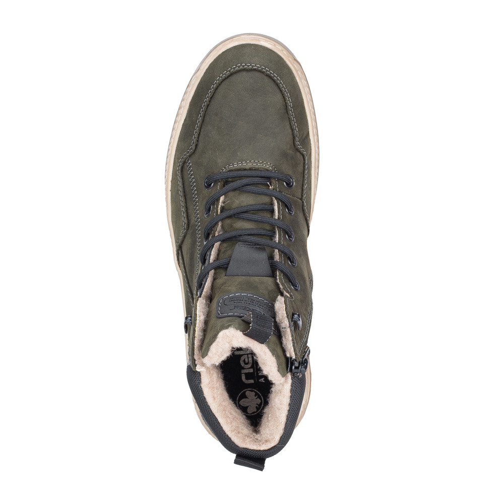 detail Pánská kotníková obuv RIEKER 38554-55 zelená W5