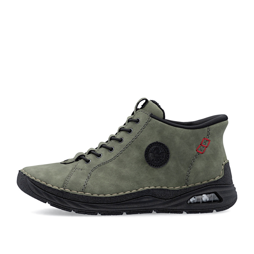 detail Dámská kotníková obuv RIEKER 44550-54 zelená W5