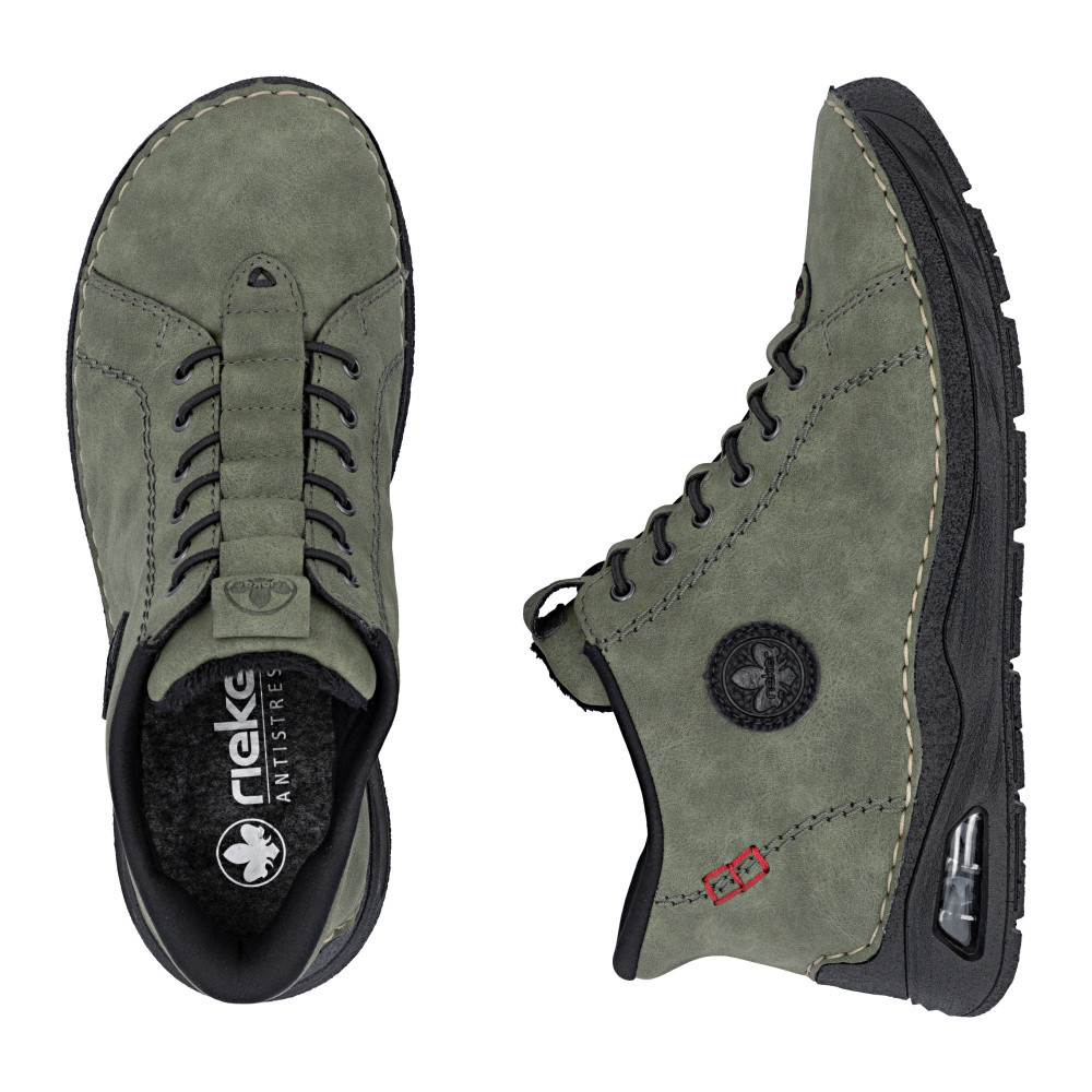 detail Dámská kotníková obuv RIEKER 44550-54 zelená W5