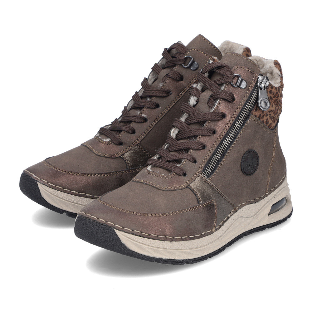 detail Dámská kotníková obuv RIEKER 44565-25 hnědá W5