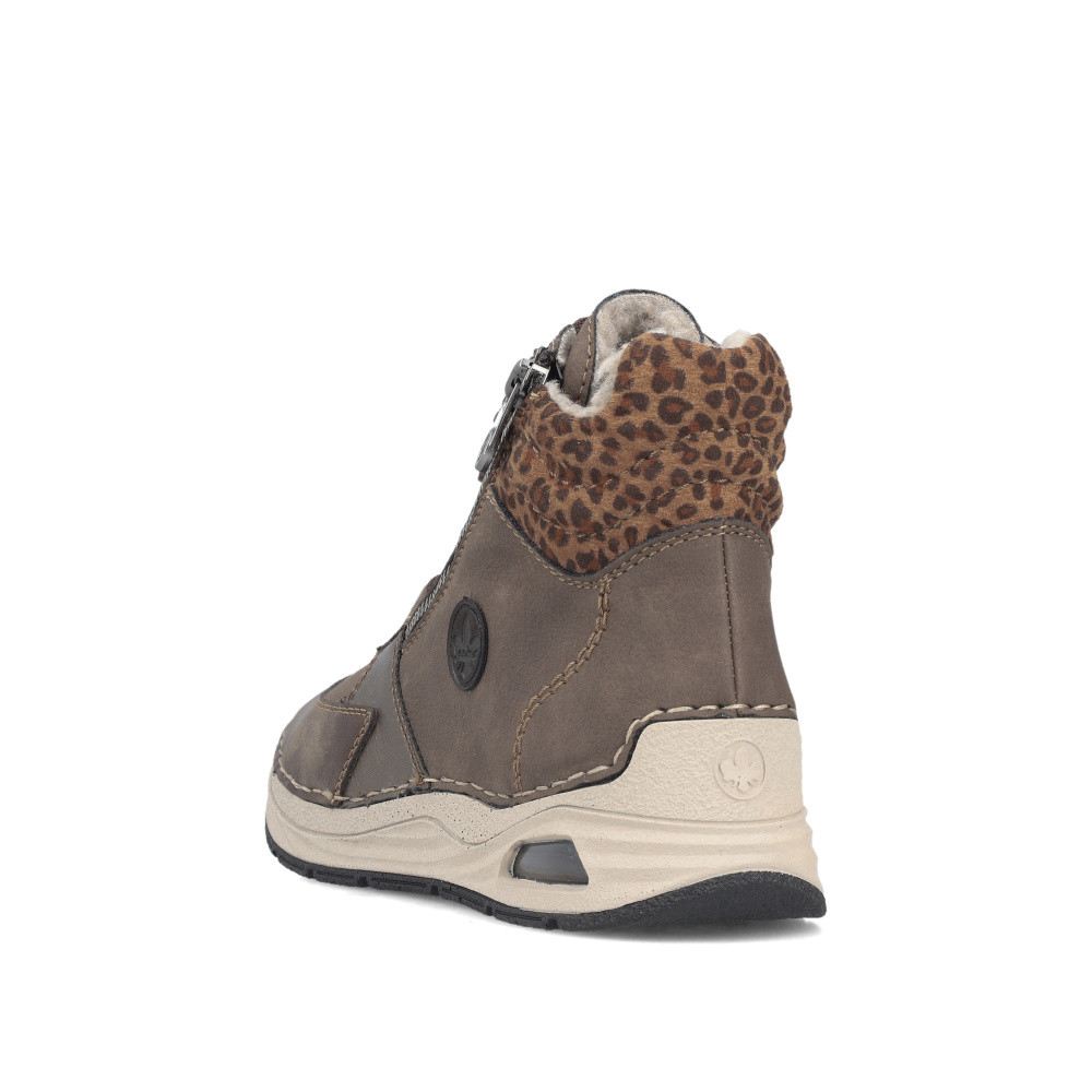 detail Dámská kotníková obuv RIEKER 44565-25 hnědá W5