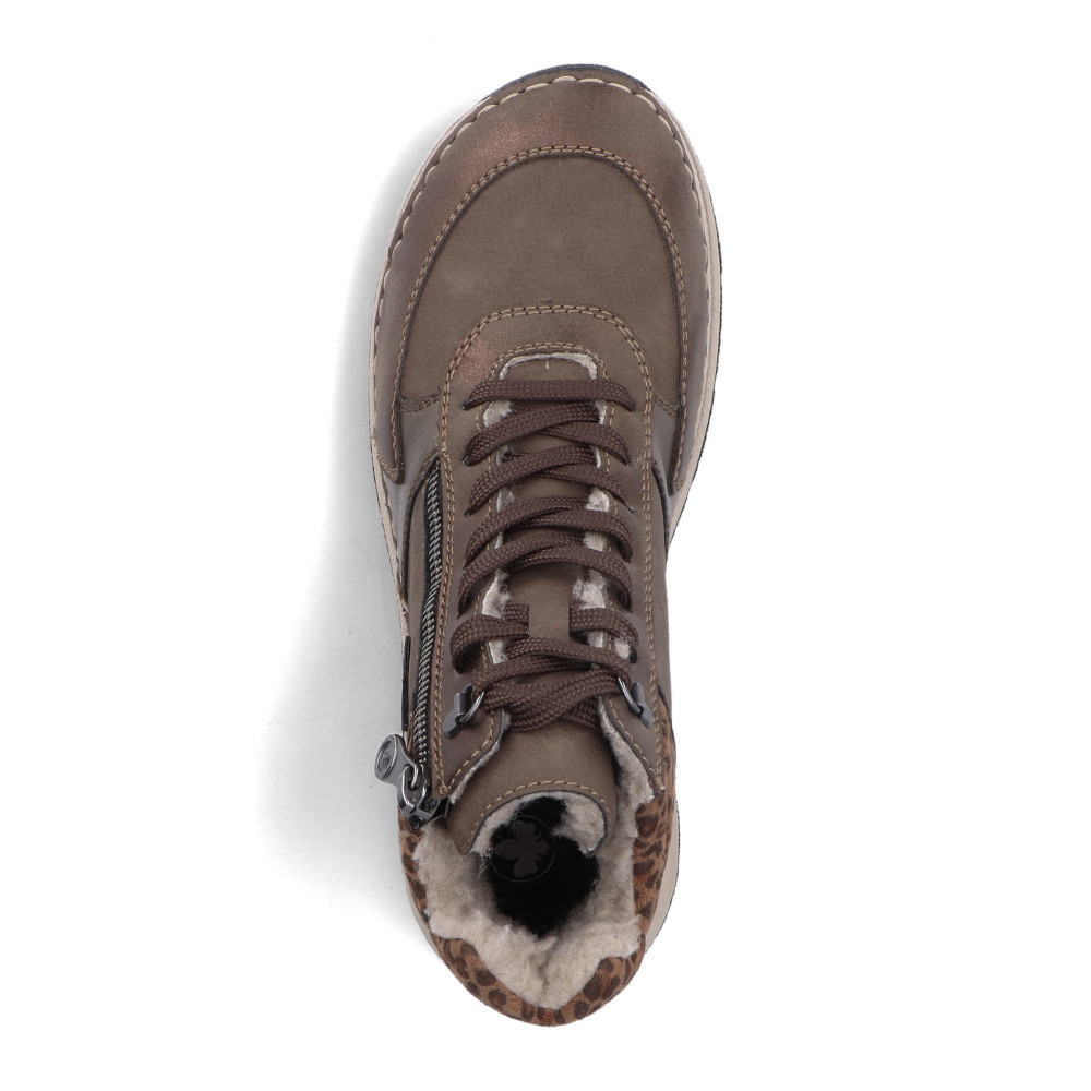 detail Dámská kotníková obuv RIEKER 44565-25 hnědá W5