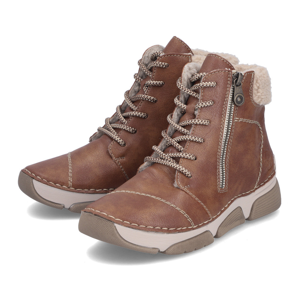 detail Dámská kotníková obuv RIEKER 45931-24 hnědá W5